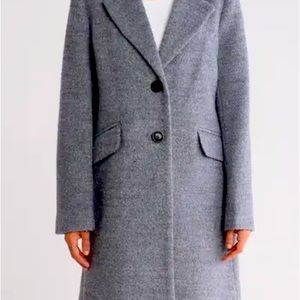Sam Edelman Reefer Coat Gray Women's